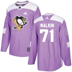 NHL Pittsburgh Penguins Trikot #71 Evgeni Malkin Authentic Violett Fights Cancer Practice
